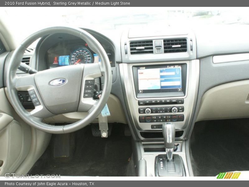 Sterling Grey Metallic / Medium Light Stone 2010 Ford Fusion Hybrid