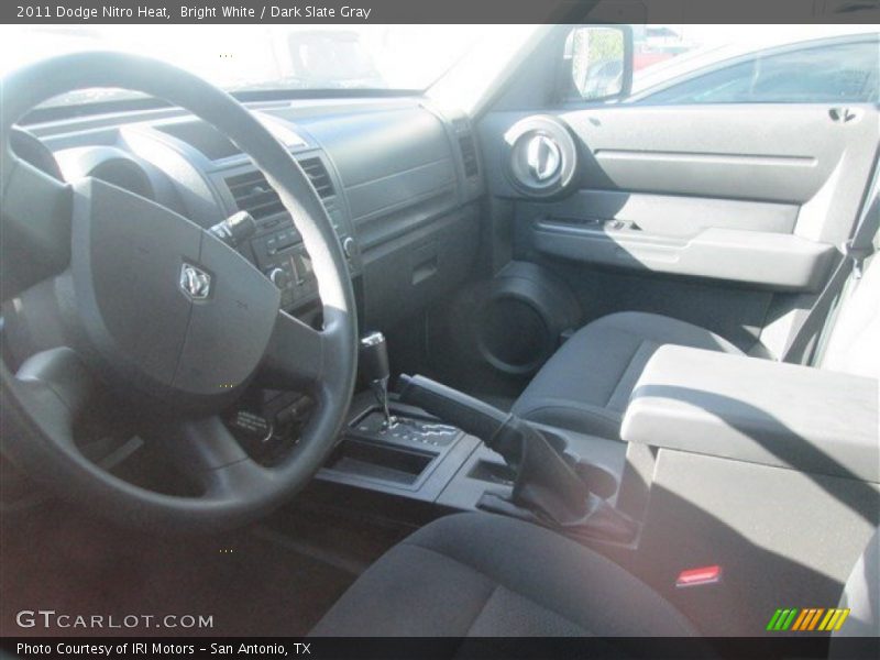 Bright White / Dark Slate Gray 2011 Dodge Nitro Heat