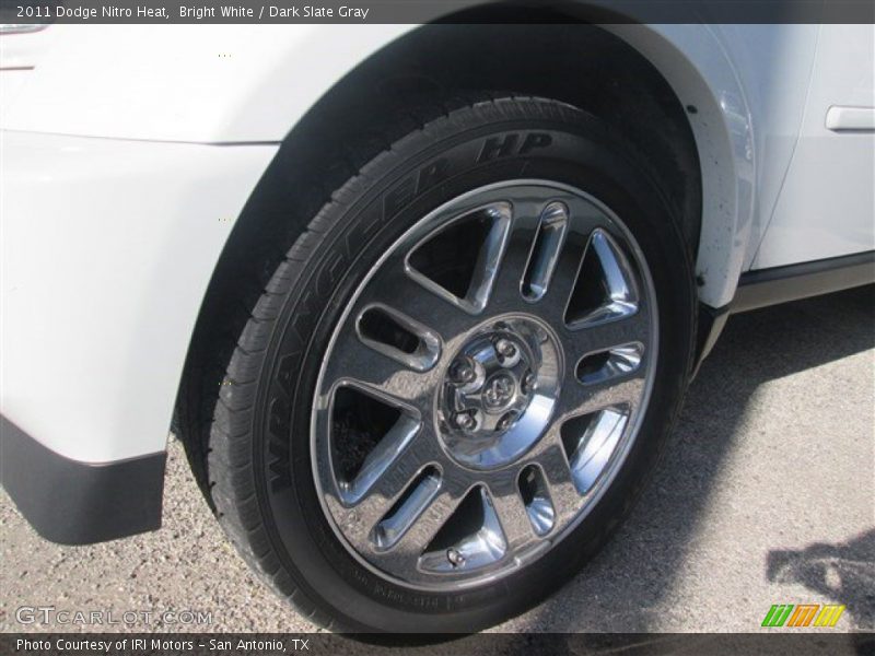 Bright White / Dark Slate Gray 2011 Dodge Nitro Heat