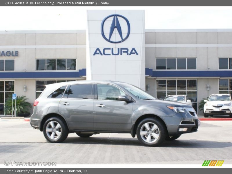 Polished Metal Metallic / Ebony 2011 Acura MDX Technology