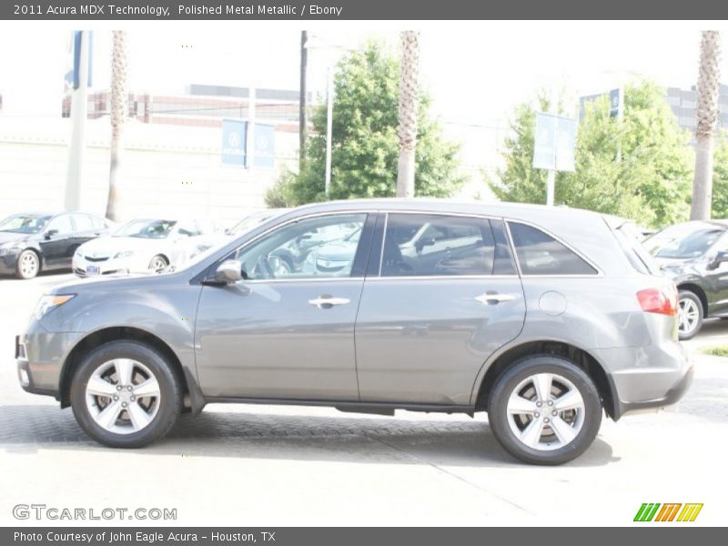 Polished Metal Metallic / Ebony 2011 Acura MDX Technology