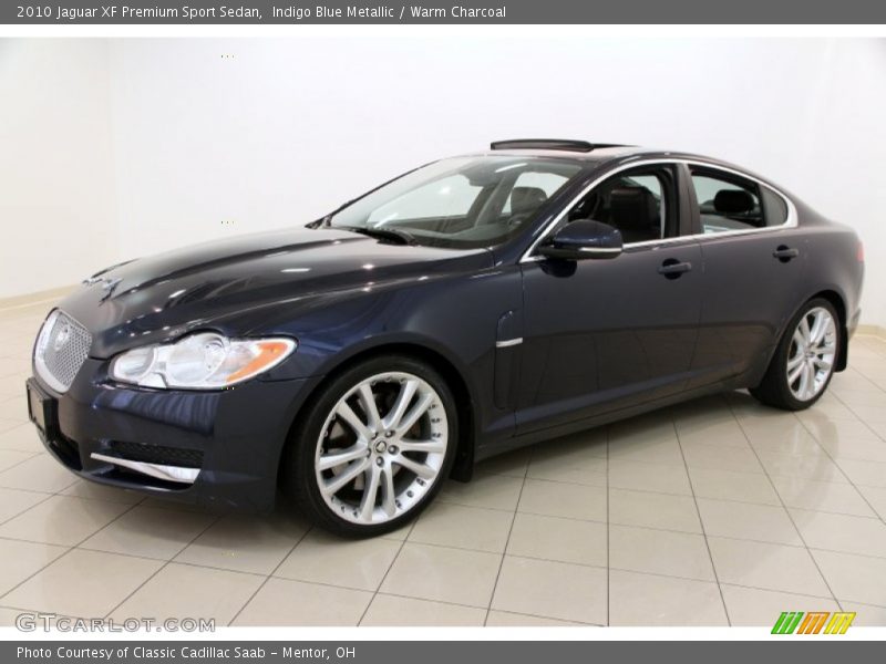 Indigo Blue Metallic / Warm Charcoal 2010 Jaguar XF Premium Sport Sedan
