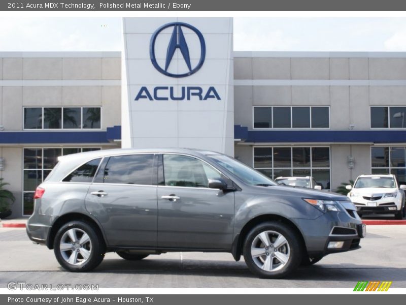 Polished Metal Metallic / Ebony 2011 Acura MDX Technology