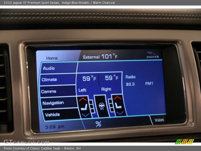 Indigo Blue Metallic / Warm Charcoal 2010 Jaguar XF Premium Sport Sedan