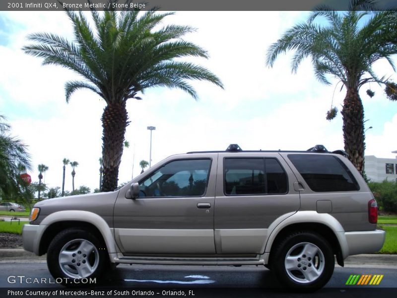 Bronze Metallic / Stone Beige 2001 Infiniti QX4