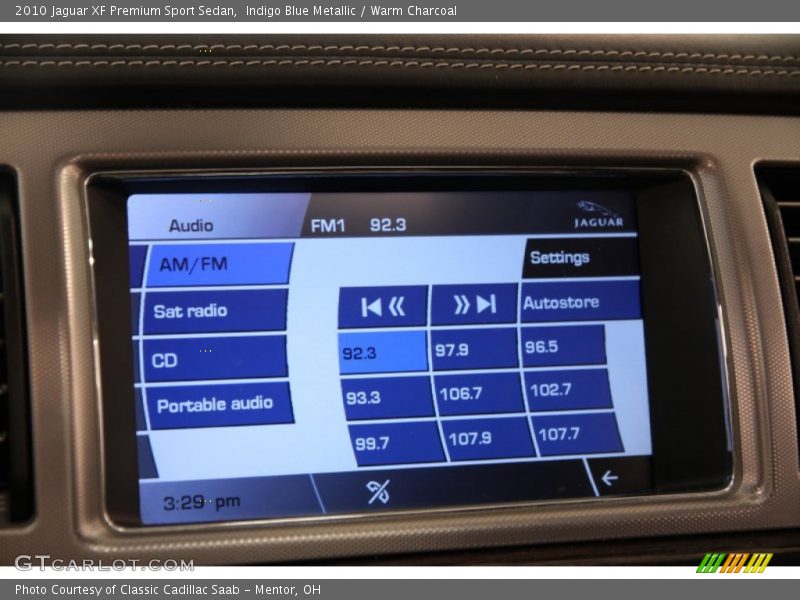 Indigo Blue Metallic / Warm Charcoal 2010 Jaguar XF Premium Sport Sedan