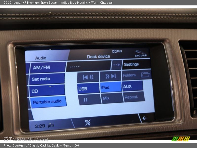 Indigo Blue Metallic / Warm Charcoal 2010 Jaguar XF Premium Sport Sedan
