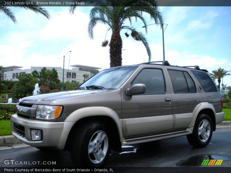Bronze Metallic / Stone Beige 2001 Infiniti QX4