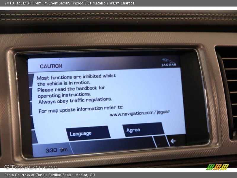 Indigo Blue Metallic / Warm Charcoal 2010 Jaguar XF Premium Sport Sedan
