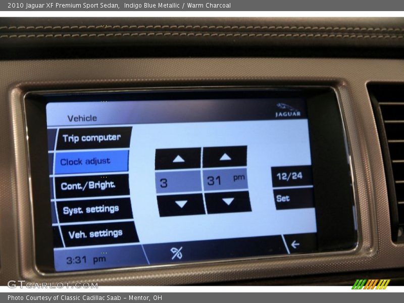 Indigo Blue Metallic / Warm Charcoal 2010 Jaguar XF Premium Sport Sedan