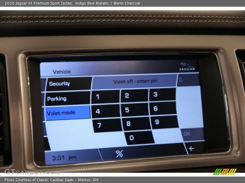 Indigo Blue Metallic / Warm Charcoal 2010 Jaguar XF Premium Sport Sedan
