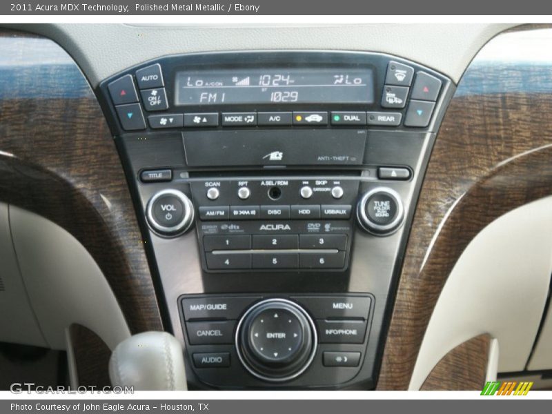 Polished Metal Metallic / Ebony 2011 Acura MDX Technology