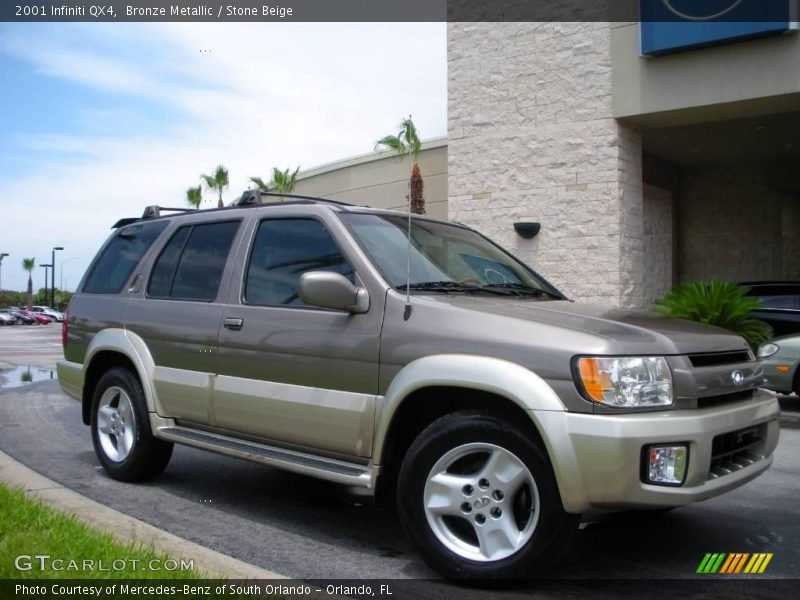 Bronze Metallic / Stone Beige 2001 Infiniti QX4