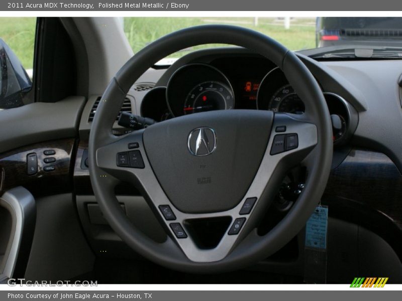 Polished Metal Metallic / Ebony 2011 Acura MDX Technology