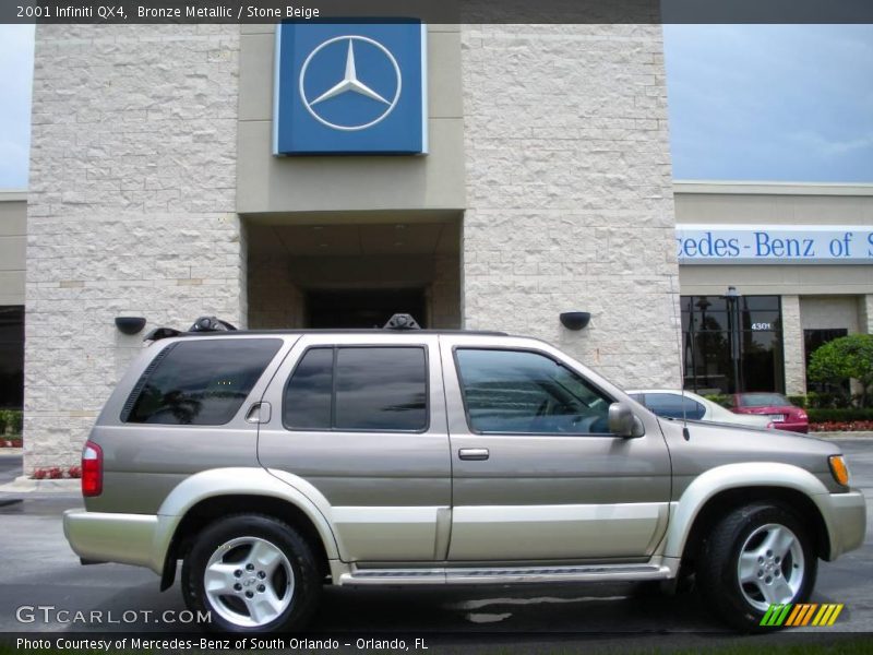 Bronze Metallic / Stone Beige 2001 Infiniti QX4