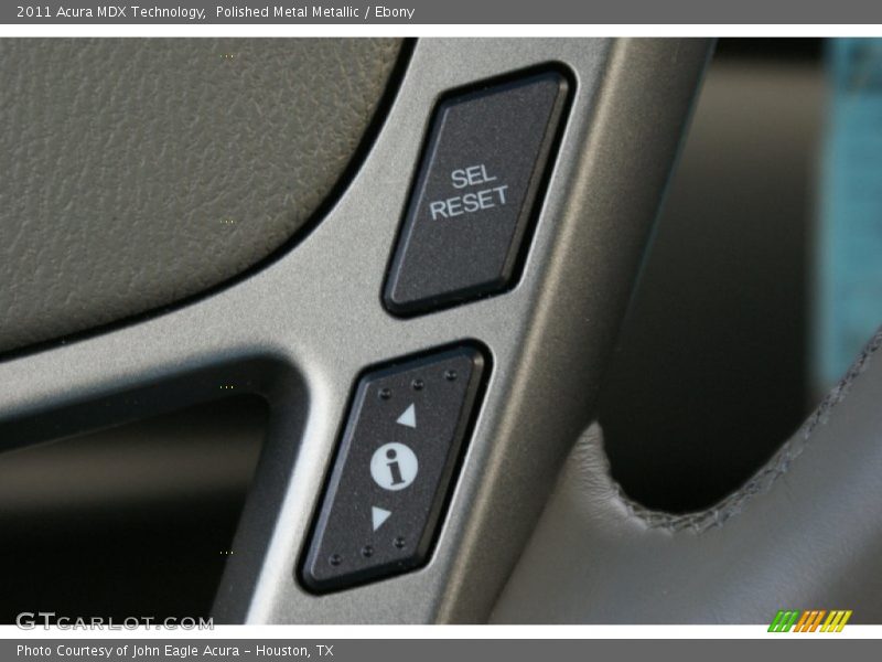 Polished Metal Metallic / Ebony 2011 Acura MDX Technology