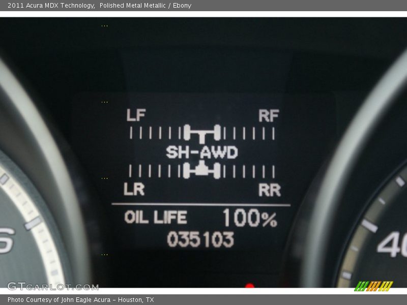 Polished Metal Metallic / Ebony 2011 Acura MDX Technology