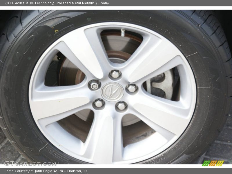 Polished Metal Metallic / Ebony 2011 Acura MDX Technology