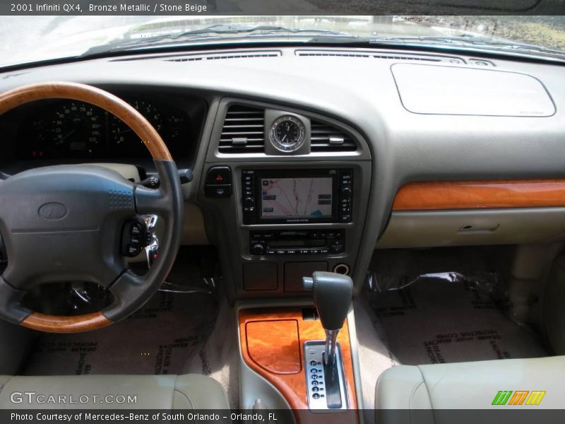 Bronze Metallic / Stone Beige 2001 Infiniti QX4