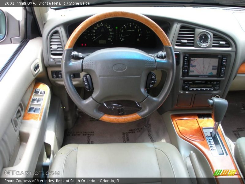 Bronze Metallic / Stone Beige 2001 Infiniti QX4