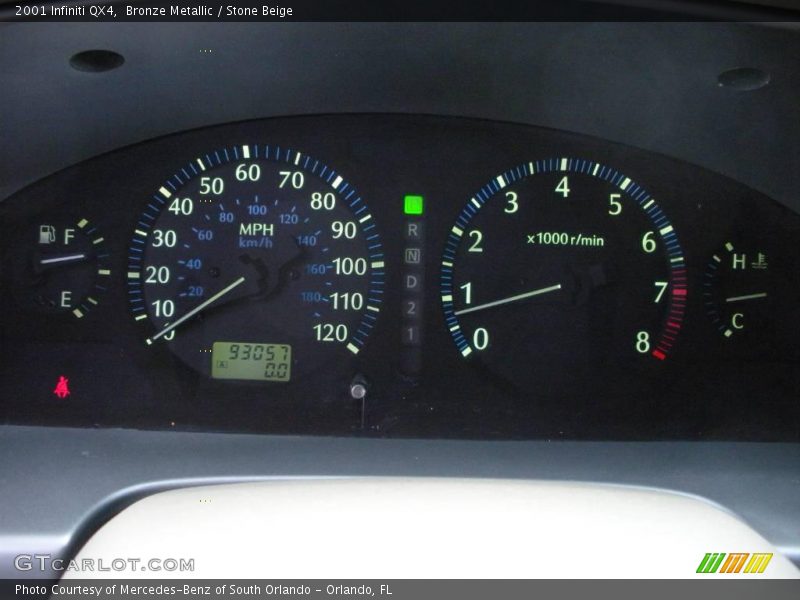 Bronze Metallic / Stone Beige 2001 Infiniti QX4