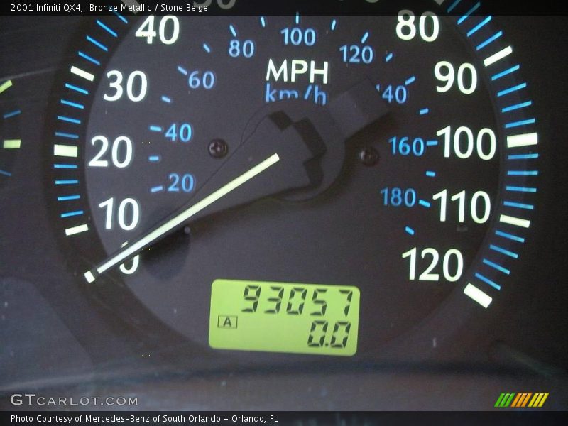 Bronze Metallic / Stone Beige 2001 Infiniti QX4