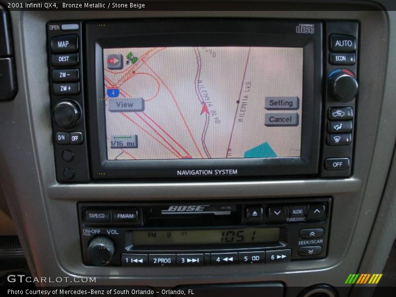 Bronze Metallic / Stone Beige 2001 Infiniti QX4
