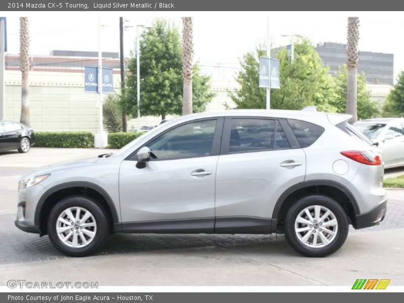 Liquid Silver Metallic / Black 2014 Mazda CX-5 Touring
