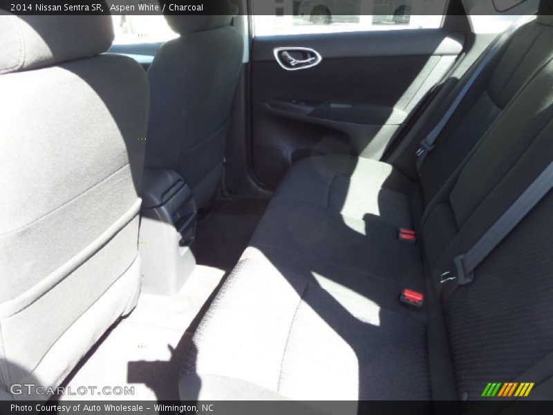 Aspen White / Charcoal 2014 Nissan Sentra SR