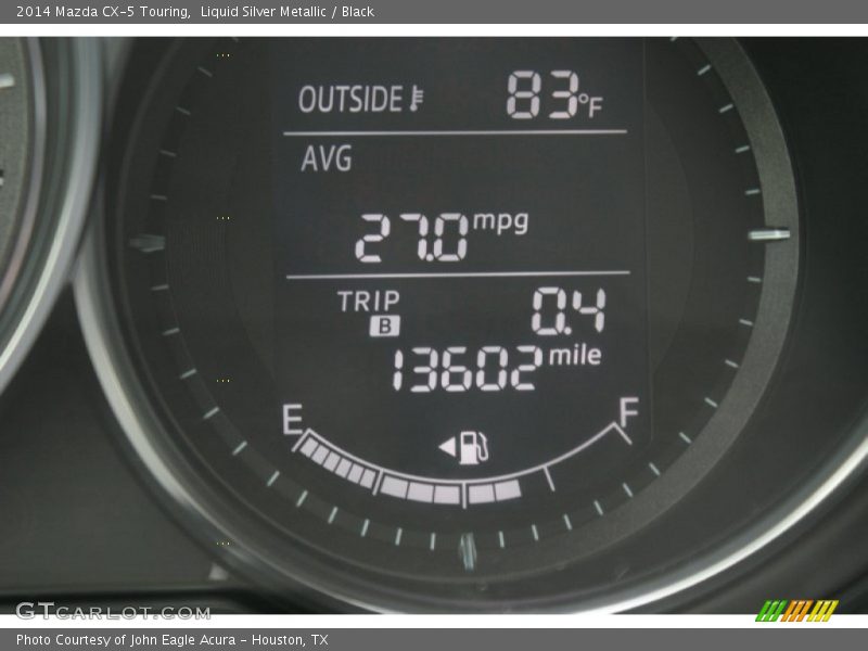 Liquid Silver Metallic / Black 2014 Mazda CX-5 Touring