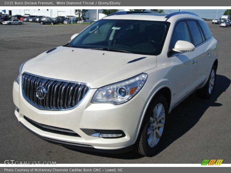 White Diamond Tricoat / Ebony/Ebony 2015 Buick Enclave Premium