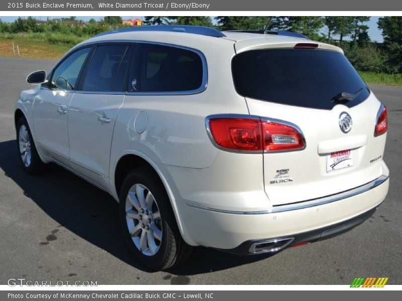 White Diamond Tricoat / Ebony/Ebony 2015 Buick Enclave Premium