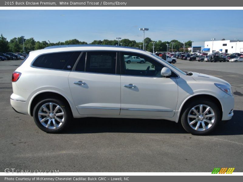 White Diamond Tricoat / Ebony/Ebony 2015 Buick Enclave Premium
