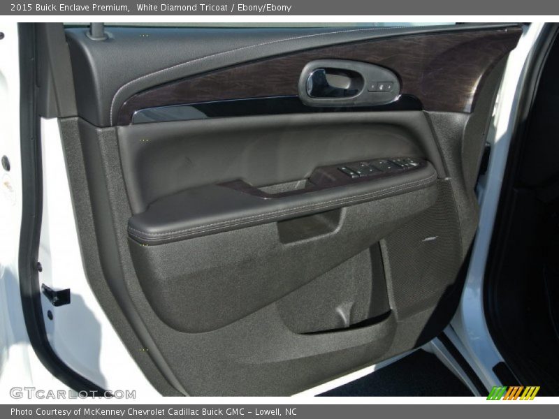 White Diamond Tricoat / Ebony/Ebony 2015 Buick Enclave Premium