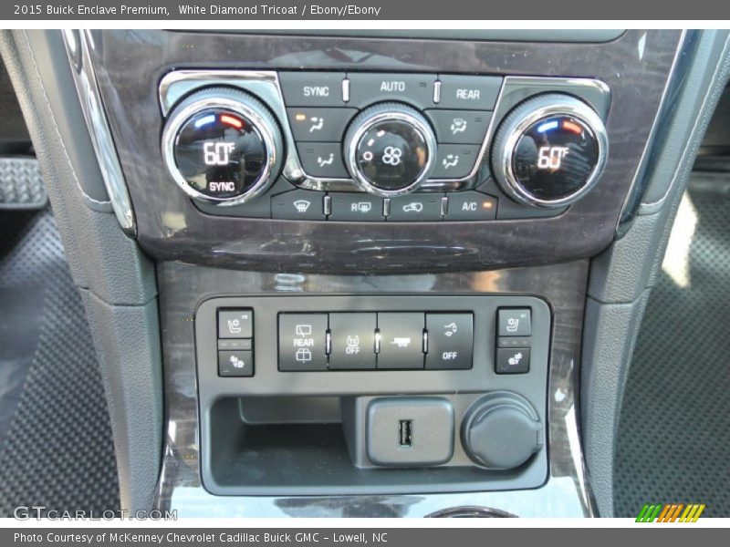 White Diamond Tricoat / Ebony/Ebony 2015 Buick Enclave Premium