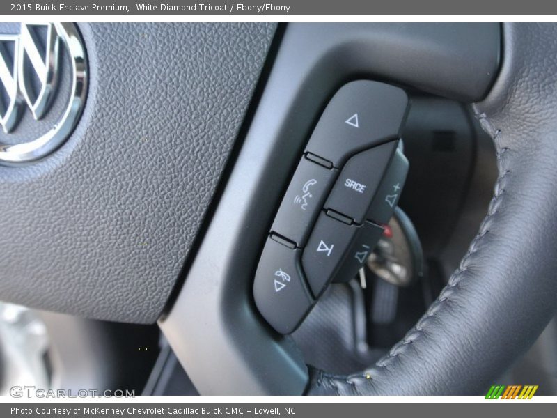 White Diamond Tricoat / Ebony/Ebony 2015 Buick Enclave Premium