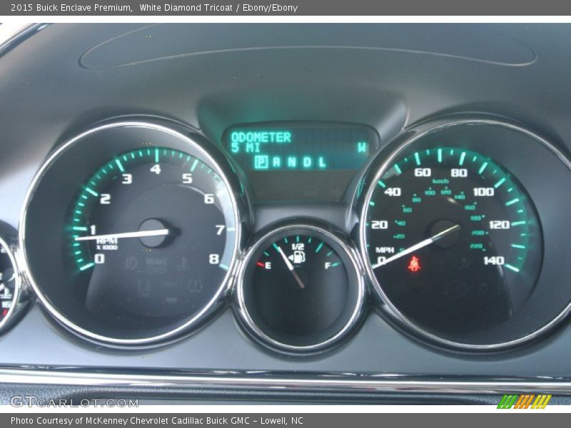 White Diamond Tricoat / Ebony/Ebony 2015 Buick Enclave Premium