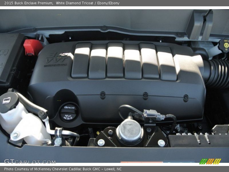 White Diamond Tricoat / Ebony/Ebony 2015 Buick Enclave Premium