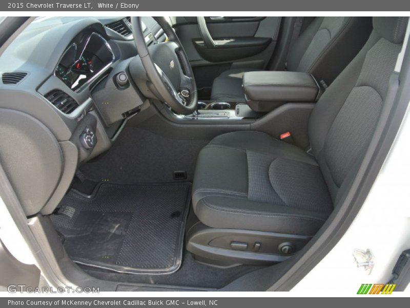 White / Ebony 2015 Chevrolet Traverse LT