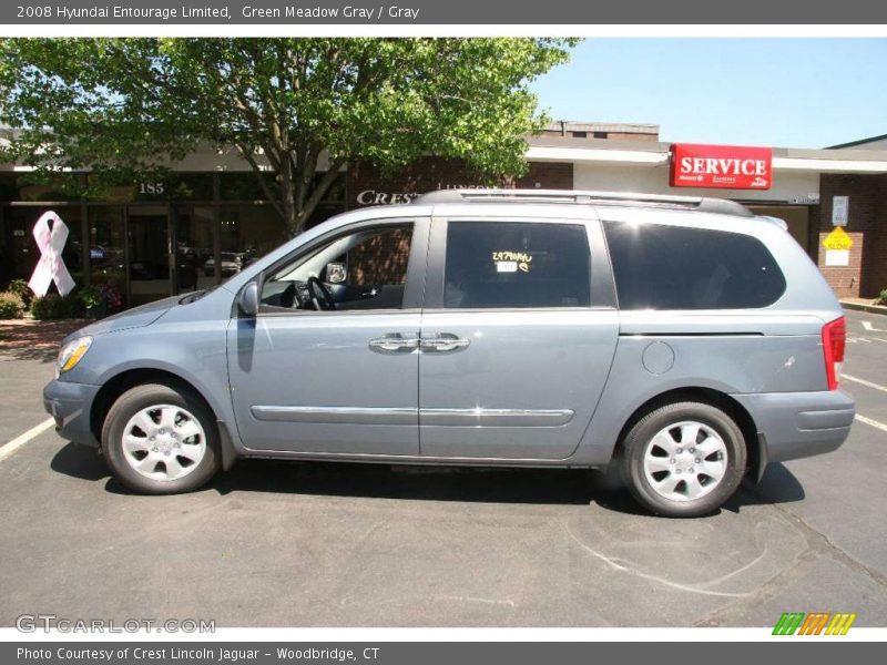 Green Meadow Gray / Gray 2008 Hyundai Entourage Limited