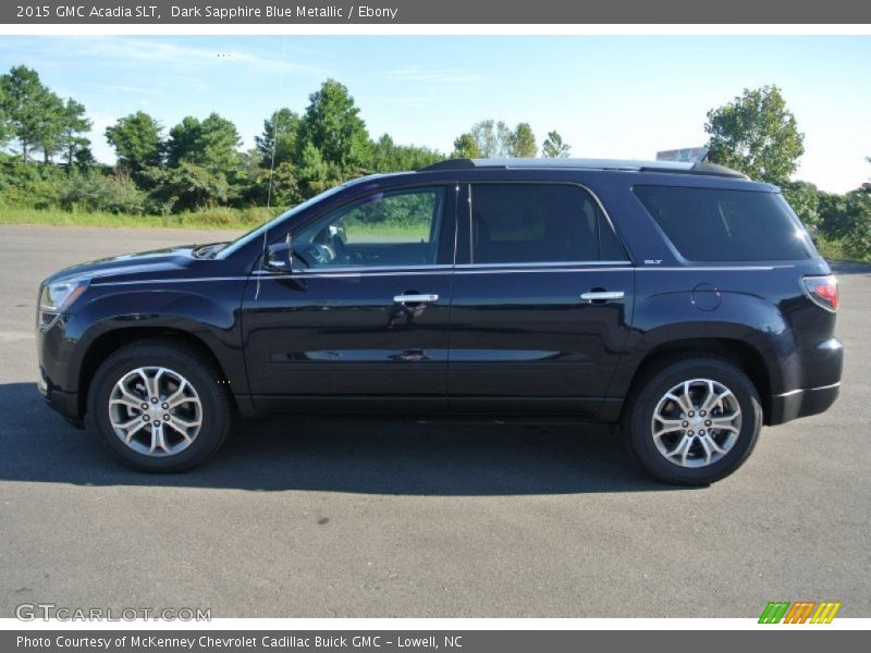 Dark Sapphire Blue Metallic / Ebony 2015 GMC Acadia SLT
