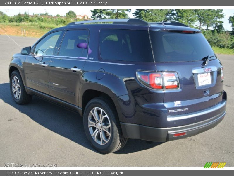 Dark Sapphire Blue Metallic / Ebony 2015 GMC Acadia SLT