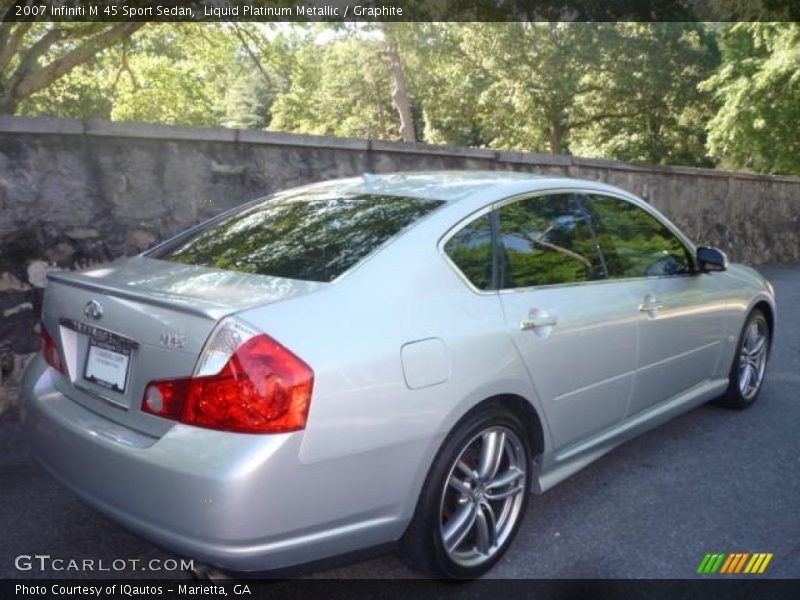Liquid Platinum Metallic / Graphite 2007 Infiniti M 45 Sport Sedan