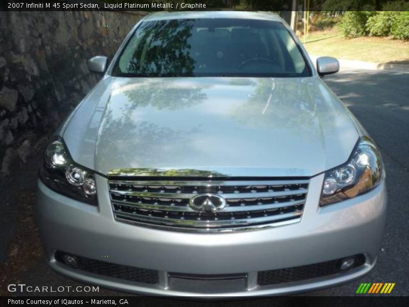 Liquid Platinum Metallic / Graphite 2007 Infiniti M 45 Sport Sedan