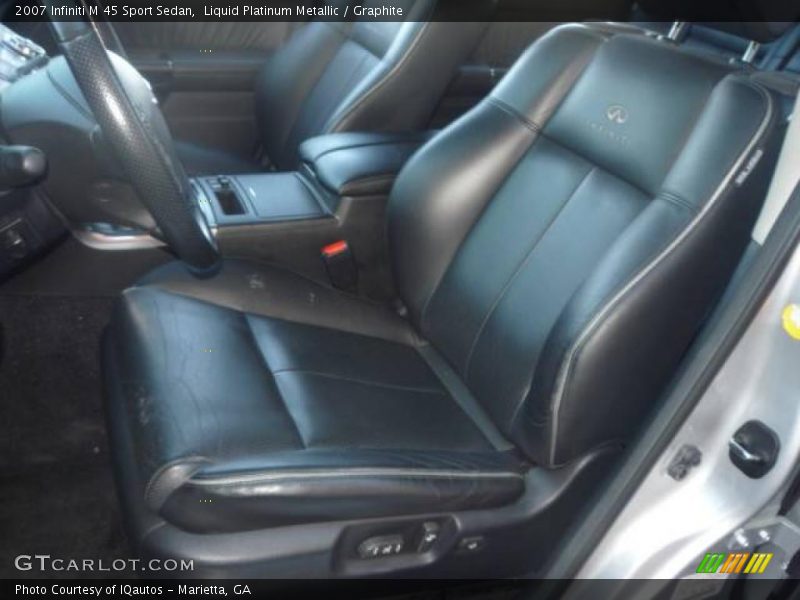Liquid Platinum Metallic / Graphite 2007 Infiniti M 45 Sport Sedan