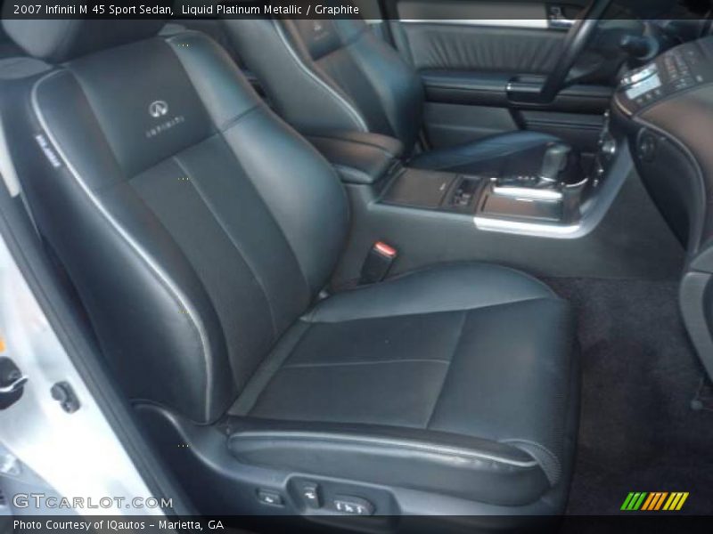 Liquid Platinum Metallic / Graphite 2007 Infiniti M 45 Sport Sedan