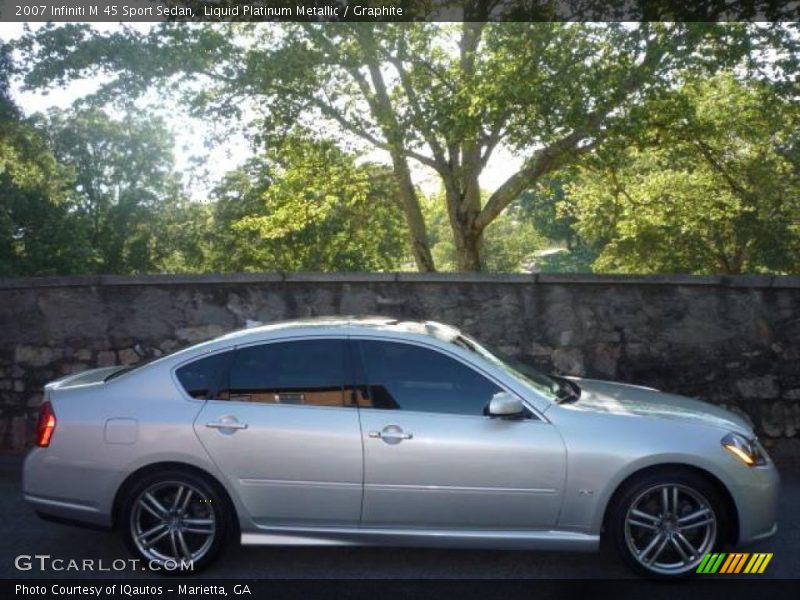 Liquid Platinum Metallic / Graphite 2007 Infiniti M 45 Sport Sedan