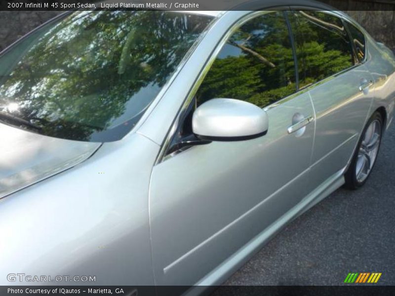 Liquid Platinum Metallic / Graphite 2007 Infiniti M 45 Sport Sedan