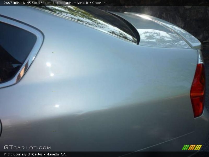 Liquid Platinum Metallic / Graphite 2007 Infiniti M 45 Sport Sedan