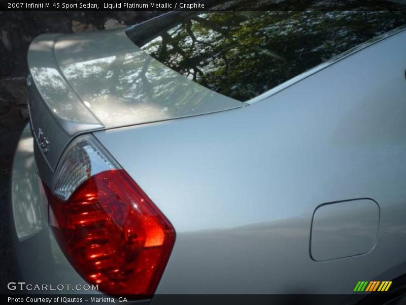 Liquid Platinum Metallic / Graphite 2007 Infiniti M 45 Sport Sedan